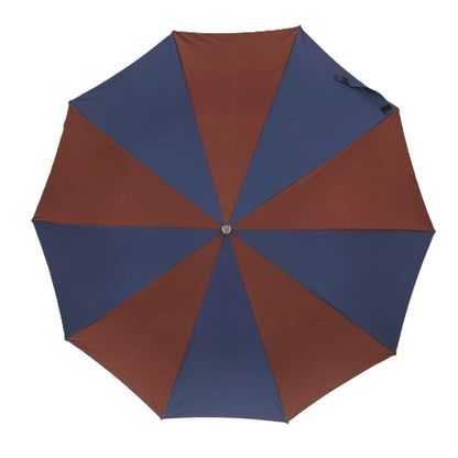 【中古】フォックス アンブレラズ FOX UMBRELLAS ツートーンカラー ウッドハンドル 折り畳み傘 ネイビーxブラウン【 状態ランクB 】【 メンズ 】