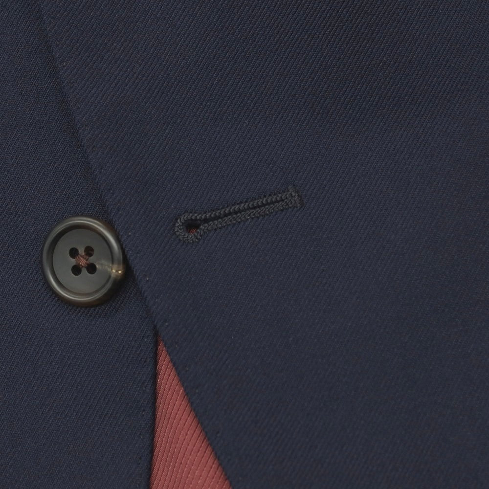 【中古】アザブテーラー azabu tailor ウール 2つボタン テーラードジャケット ネイビー【サイズ40】【 状態ランクB 】【 メンズ 】