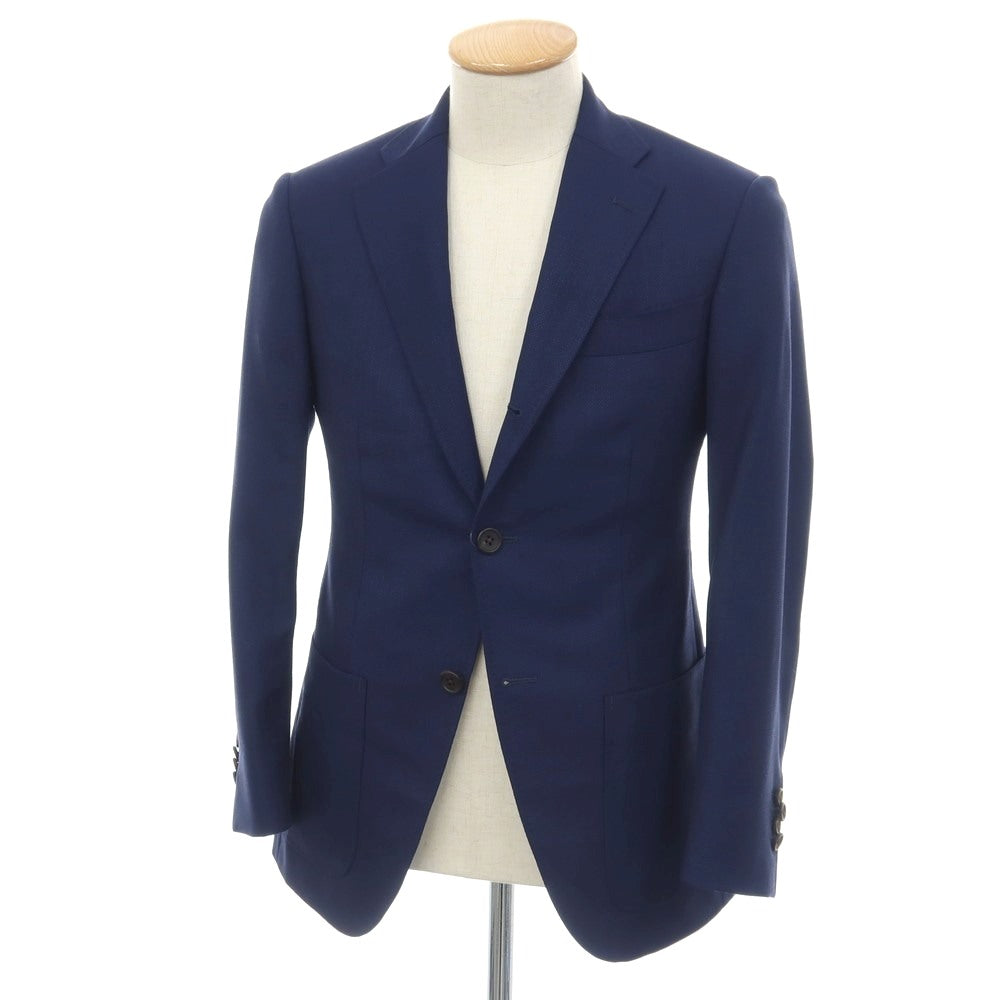 【中古】アザブテーラー azabu tailor ウール 3B テーラードジャケット ネイビー【サイズ40】【 状態ランクB 】【 メンズ 】