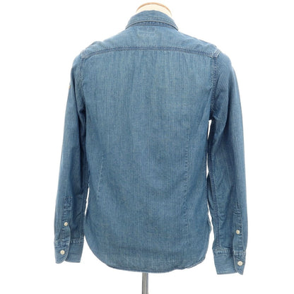 【中古】ティーエムティー T.M.T コットン レギュラーカラー カジュアルシャツ ブルー【サイズS】【 状態ランクB 】【 メンズ 】