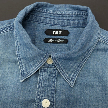 【中古】ティーエムティー T.M.T コットン レギュラーカラー カジュアルシャツ ブルー【サイズS】【 状態ランクB 】【 メンズ 】