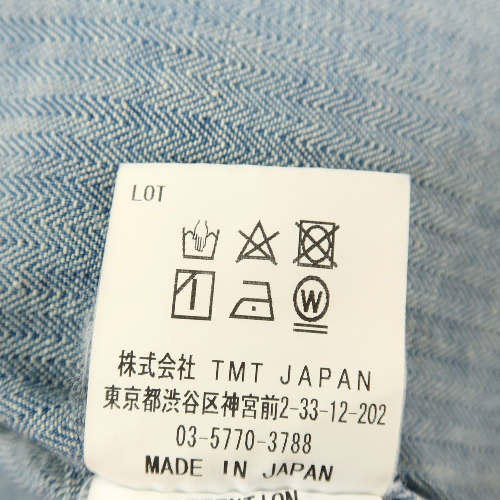 【中古】ティーエムティー T.M.T コットン レギュラーカラー カジュアルシャツ ブルー【サイズS】【 状態ランクB 】【 メンズ 】
