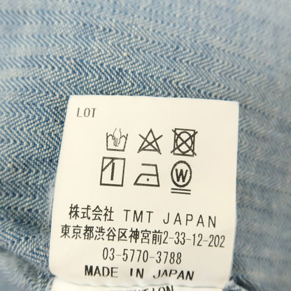 【中古】ティーエムティー T.M.T コットン レギュラーカラー カジュアルシャツ ブルー【サイズS】【 状態ランクB 】【 メンズ 】