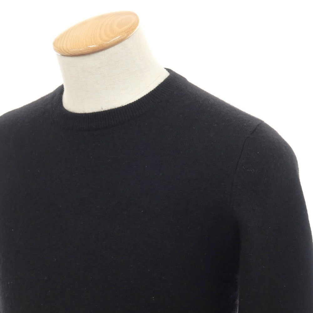 【中古】ジュンハシモト junhashimoto カシミヤ クルーネック プルオーバーニット ブラック【サイズ2】【 状態ランクC 】【 メンズ 】