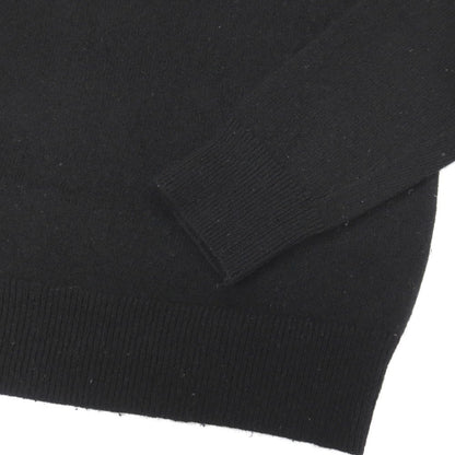 【中古】ジュンハシモト junhashimoto カシミヤ クルーネック プルオーバーニット ブラック【サイズ2】【 状態ランクC 】【 メンズ 】