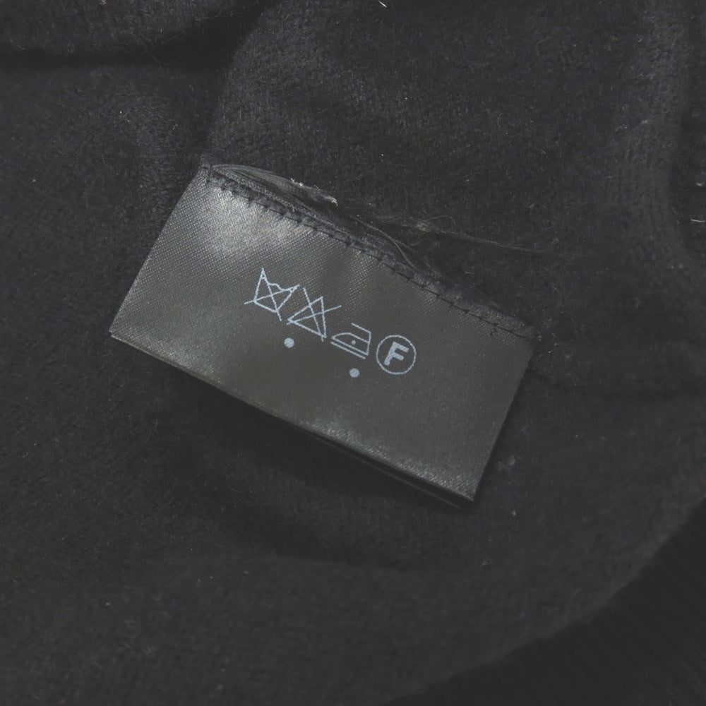 【中古】ジュンハシモト junhashimoto カシミヤ クルーネック プルオーバーニット ブラック【サイズ2】【 状態ランクC 】【 メンズ 】