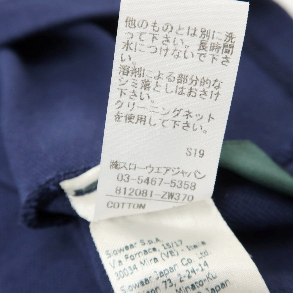 【中古】ザノーネ ZANONE アイスピケコットン 半袖ポロシャツ ネイビー【サイズ42】【 状態ランクB 】【 メンズ 】