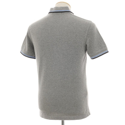 【中古】フレッドペリー FRED PERRY コットン 鹿の子 半袖ポロシャツ グレー【サイズ36】【 状態ランクC 】【 メンズ 】