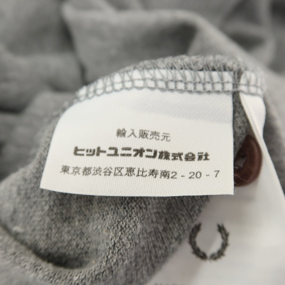 【中古】フレッドペリー FRED PERRY コットン 鹿の子 半袖ポロシャツ グレー【サイズ36】【 状態ランクC 】【 メンズ 】
