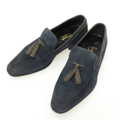 【中古】フェランテ FERRANTE スエード ローファー ネイビー【サイズ6】【 状態ランクC 】【 メンズ 】