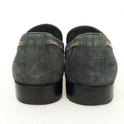 【中古】フェランテ FERRANTE スエード ローファー ネイビー【サイズ6】【 状態ランクC 】【 メンズ 】