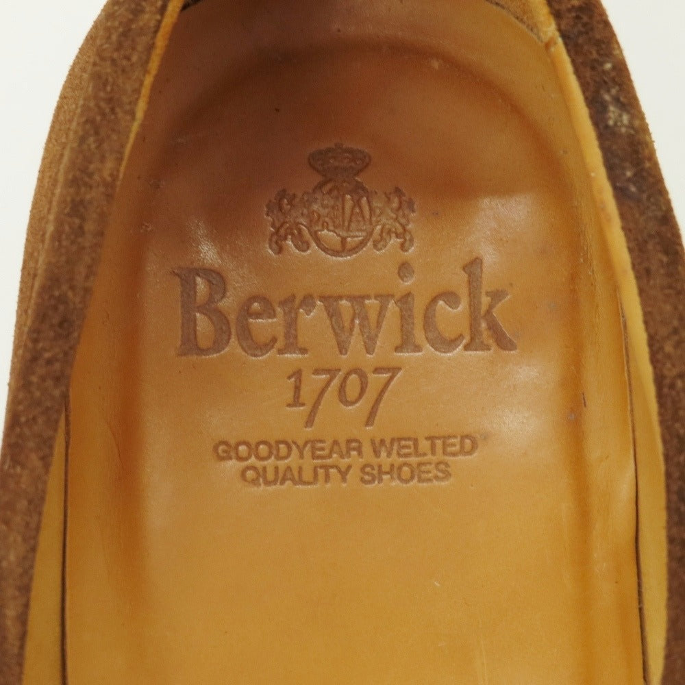【中古】バーウィック BERWICK スエード ローファー ブラウン【サイズ6 1/2】【 状態ランクB 】【 メンズ 】