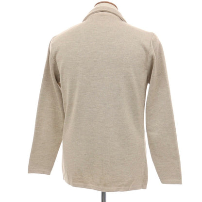 【中古】パオローニ PAOLONI ウールアクリル ダブル4B ニットジャケット ベージュ【サイズ48】【 状態ランクA 】【 メンズ 】