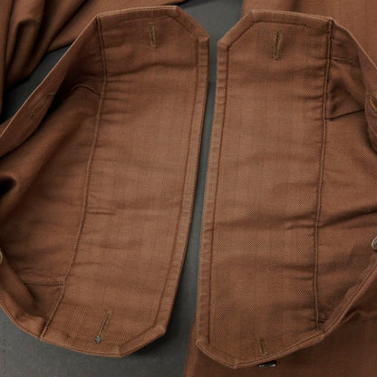 【中古】ポールスミスコレクション PAUL SMITH COLLECTION コットン ヘリンボーン レギュラーカラー カジュアルシャツ ブラウン【サイズM】【 状態ランクB 】【 メンズ 】