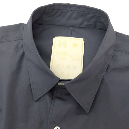 【中古】キムラ KIMURA コットン レギュラーカラー カジュアルシャツ ダークグレー【サイズ2】【 状態ランクB 】【 メンズ 】