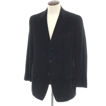 【中古】エルメネジルド ゼニア ソフト Ermenegildo Zegna soft コットン 3つボタン カジュアルジャケット ブラック【サイズ50】【 状態ランクC 】【 メンズ 】