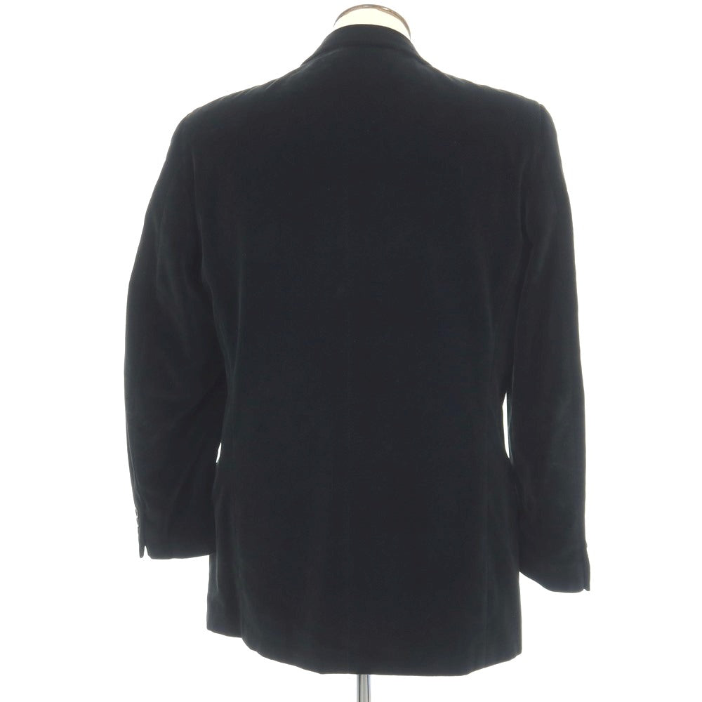 【中古】エルメネジルド ゼニア ソフト Ermenegildo Zegna soft コットン 3つボタン カジュアルジャケット ブラック【サイズ50】【 状態ランクC 】【 メンズ 】