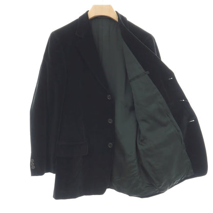 【中古】エルメネジルド ゼニア ソフト Ermenegildo Zegna soft コットン 3つボタン カジュアルジャケット ブラック【サイズ50】【 状態ランクC 】【 メンズ 】