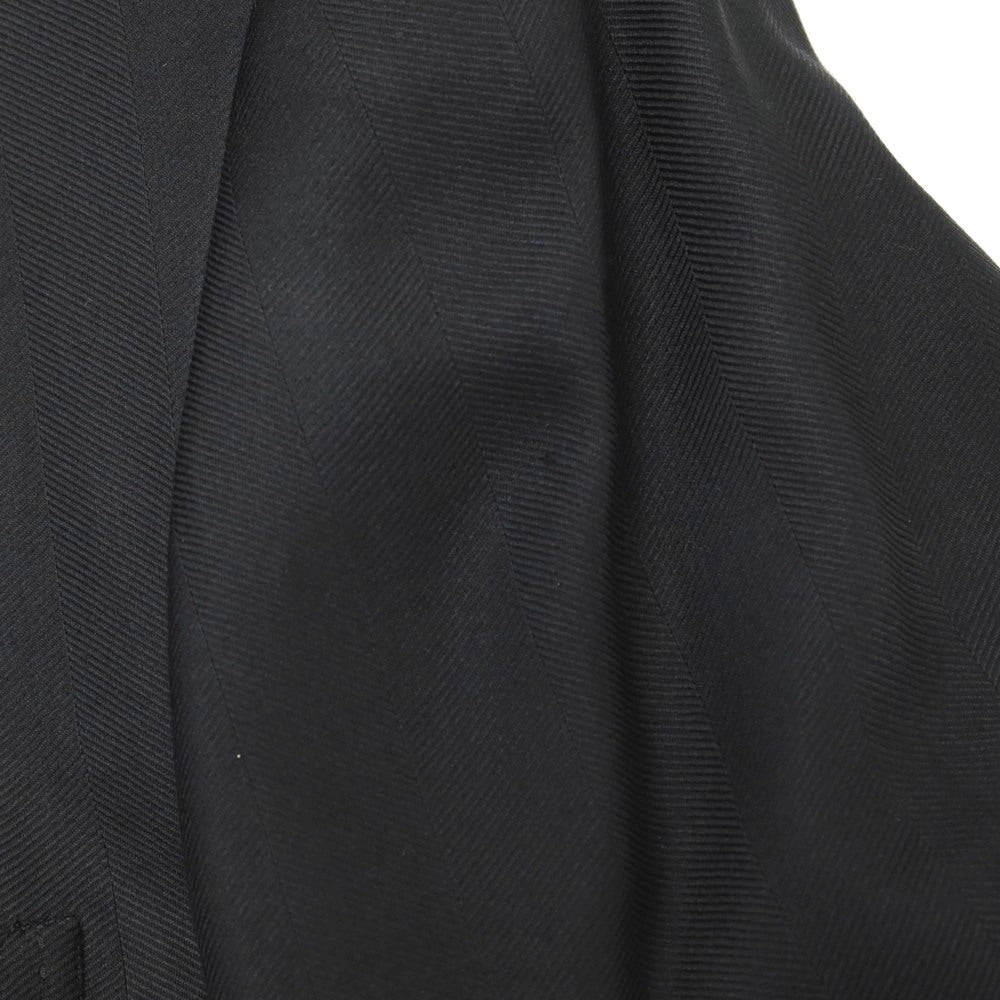 【中古】エルメネジルドゼニア Ermenegildo Zegna ウールシルク ヘリンボーン 3B テーラードジャケット ブラック【サイズ50】【 状態ランクB 】【 メンズ 】