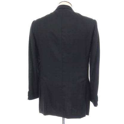 【中古】エルメネジルドゼニア Ermenegildo Zegna ウールシルク ヘリンボーン 3B テーラードジャケット ブラック【サイズ50】【 状態ランクB 】【 メンズ 】