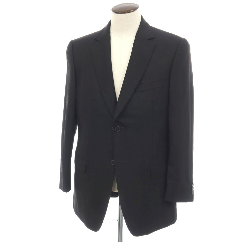 【中古】ジーゼニア Z Zegna ウール 2つボタン テーラードジャケット ブラック【サイズ50】【 状態ランクB 】【 メンズ 】