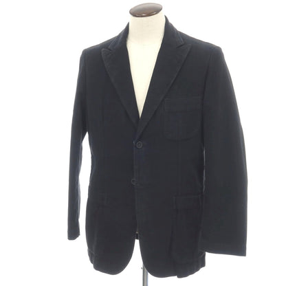 【中古】ジーゼニア Z Zegna コットン 2つボタン カジュアルジャケット ブラック【サイズ50】【 状態ランクC 】【 メンズ 】