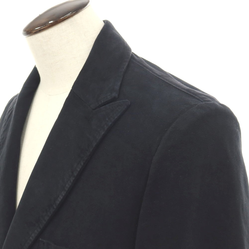 【中古】ジーゼニア Z Zegna コットン 2つボタン カジュアルジャケット ブラック【サイズ50】【 状態ランクC 】【 メンズ 】