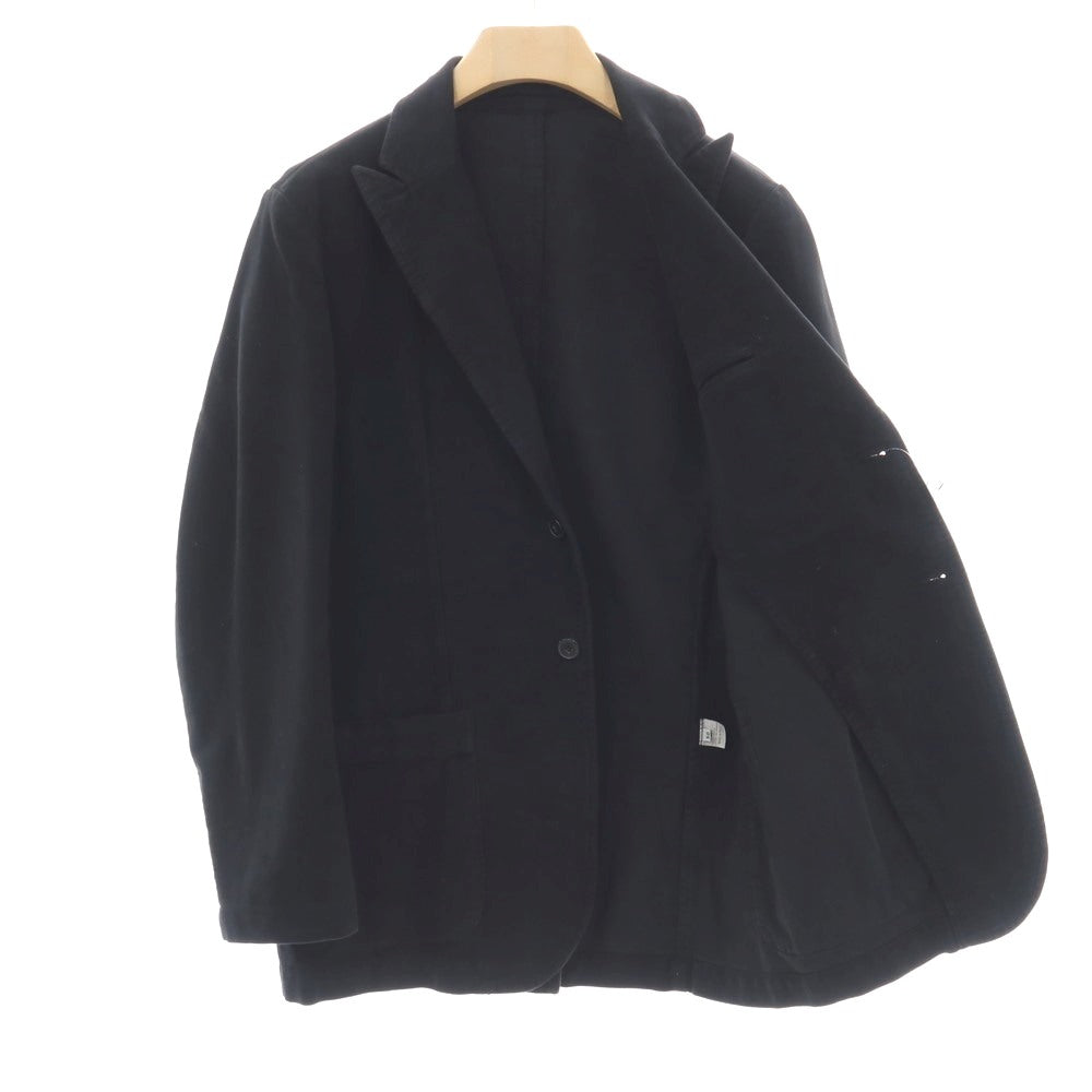 【中古】ジーゼニア Z Zegna コットン 2つボタン カジュアルジャケット ブラック【サイズ50】【 状態ランクC 】【 メンズ 】