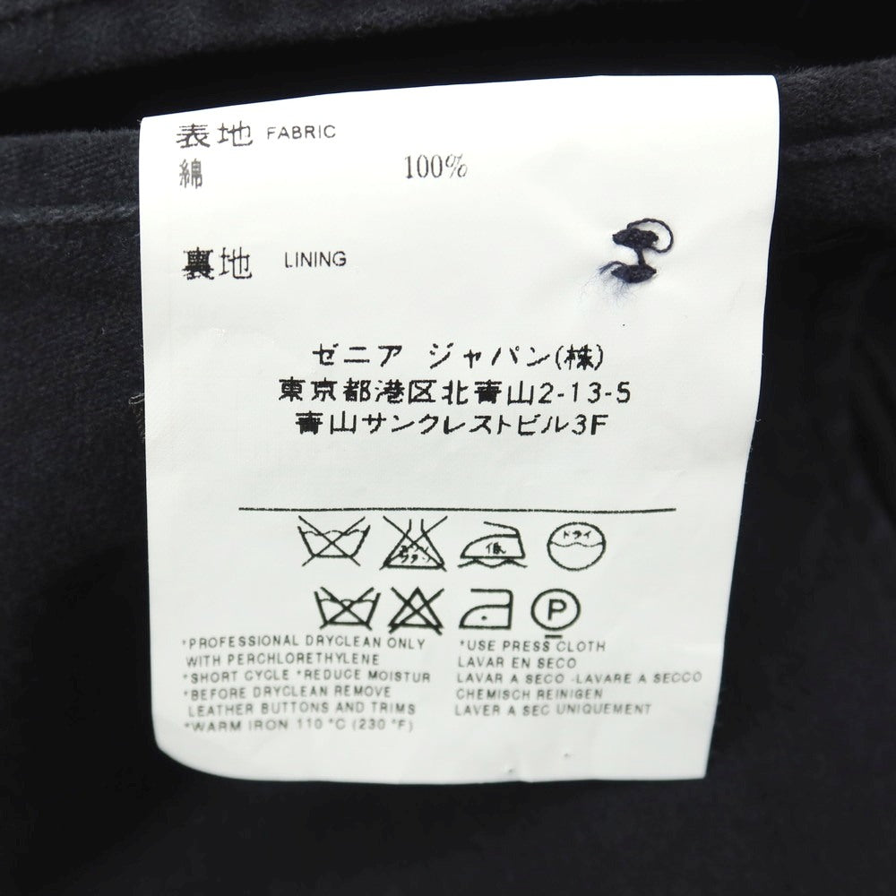 【中古】ジーゼニア Z Zegna コットン 2つボタン カジュアルジャケット ブラック【サイズ50】【 状態ランクC 】【 メンズ 】