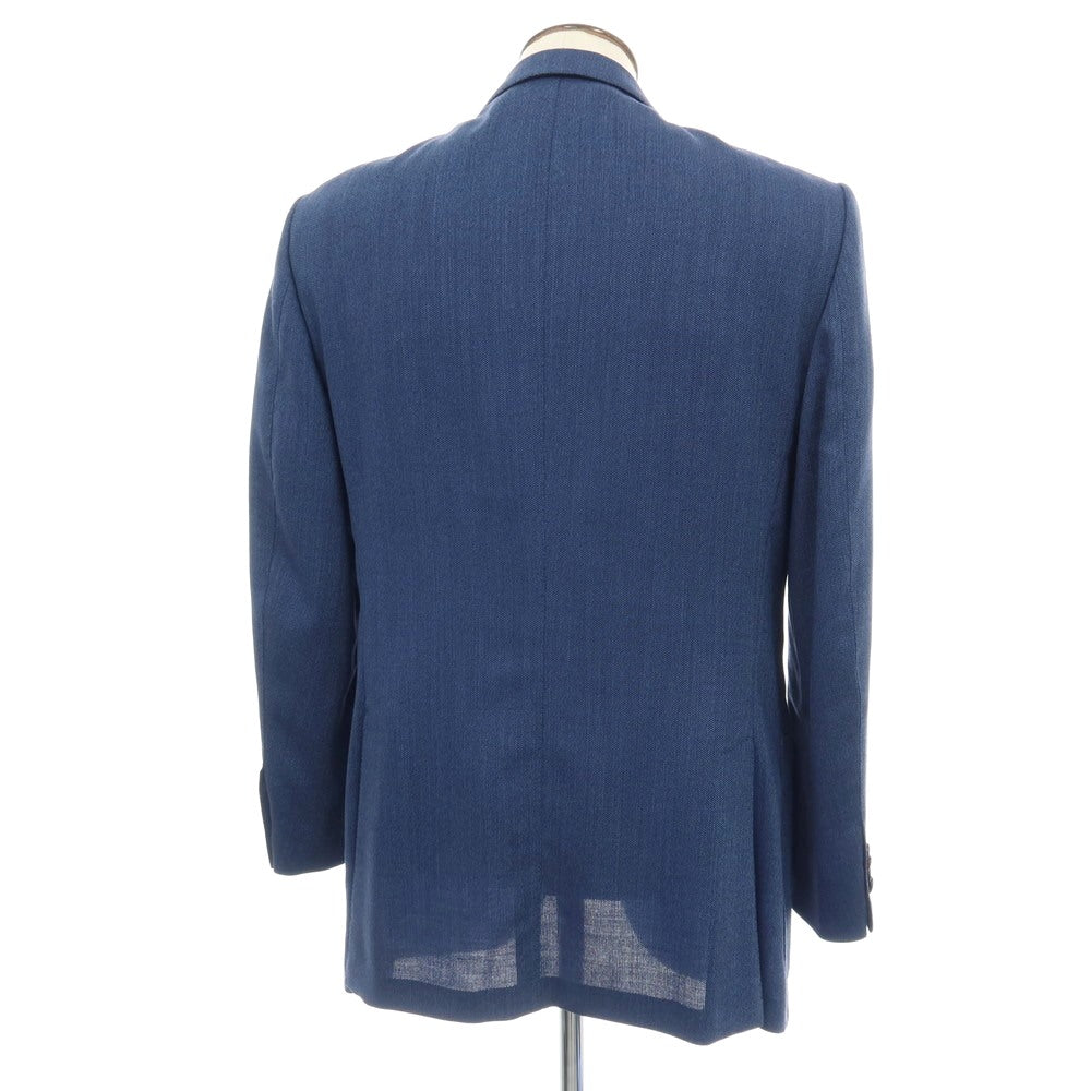 【中古】エルメネジルドゼニア Ermenegildo Zegna ウール 3B テーラードジャケット ブルー【サイズ50】【 状態ランクB 】【 メンズ 】