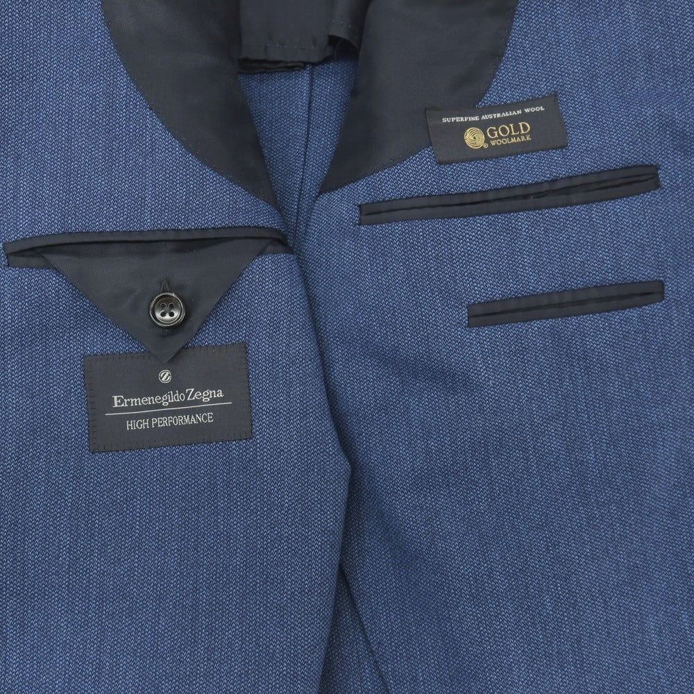 【中古】エルメネジルドゼニア Ermenegildo Zegna ウール 3B テーラードジャケット ブルー【サイズ50】【 状態ランクB 】【 メンズ 】