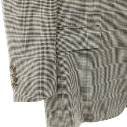 【中古】エルメネジルドゼニア Ermenegildo Zegna ウール チェック 3B テーラードジャケット グレーxホワイト【サイズ50】【 状態ランクB 】【 メンズ 】