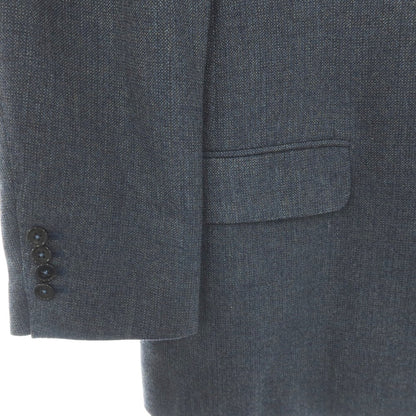 【中古】エルメネジルドゼニア Ermenegildo Zegna ウールカシミヤ 3つボタン テーラードジャケット ネイビーブルーxオリーブグリーン【サイズ50】【 状態ランクB 】【 メンズ 】