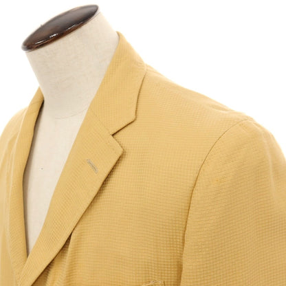 【中古】エルメネジルド ゼニア ソフト Ermenegildo Zegna soft コットン 3B カジュアルジャケット イエロー【サイズ50】【 状態ランクB 】【 メンズ 】