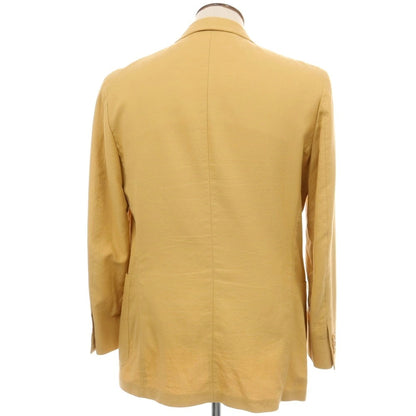 【中古】エルメネジルド ゼニア ソフト Ermenegildo Zegna soft コットン 3B カジュアルジャケット イエロー【サイズ50】【 状態ランクB 】【 メンズ 】
