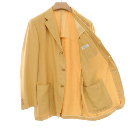 【中古】エルメネジルド ゼニア ソフト Ermenegildo Zegna soft コットン 3B カジュアルジャケット イエロー【サイズ50】【 状態ランクB 】【 メンズ 】