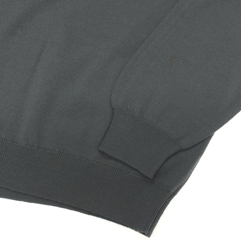 【中古】エルメネジルドゼニア Ermenegildo Zegna ウール モックネック プルオーバーニット ダークグレー【サイズ52/L】【 状態ランクB 】【 メンズ 】