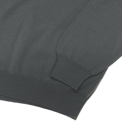 【中古】エルメネジルドゼニア Ermenegildo Zegna ウール モックネック プルオーバーニット ダークグレー【サイズ52/L】【 状態ランクB 】【 メンズ 】