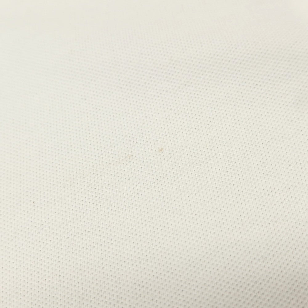 【中古】エルメネジルドゼニア Ermenegildo Zegna 鹿の子調コットン 半袖ポロシャツ ホワイト【サイズM】【 状態ランクC 】【 メンズ 】