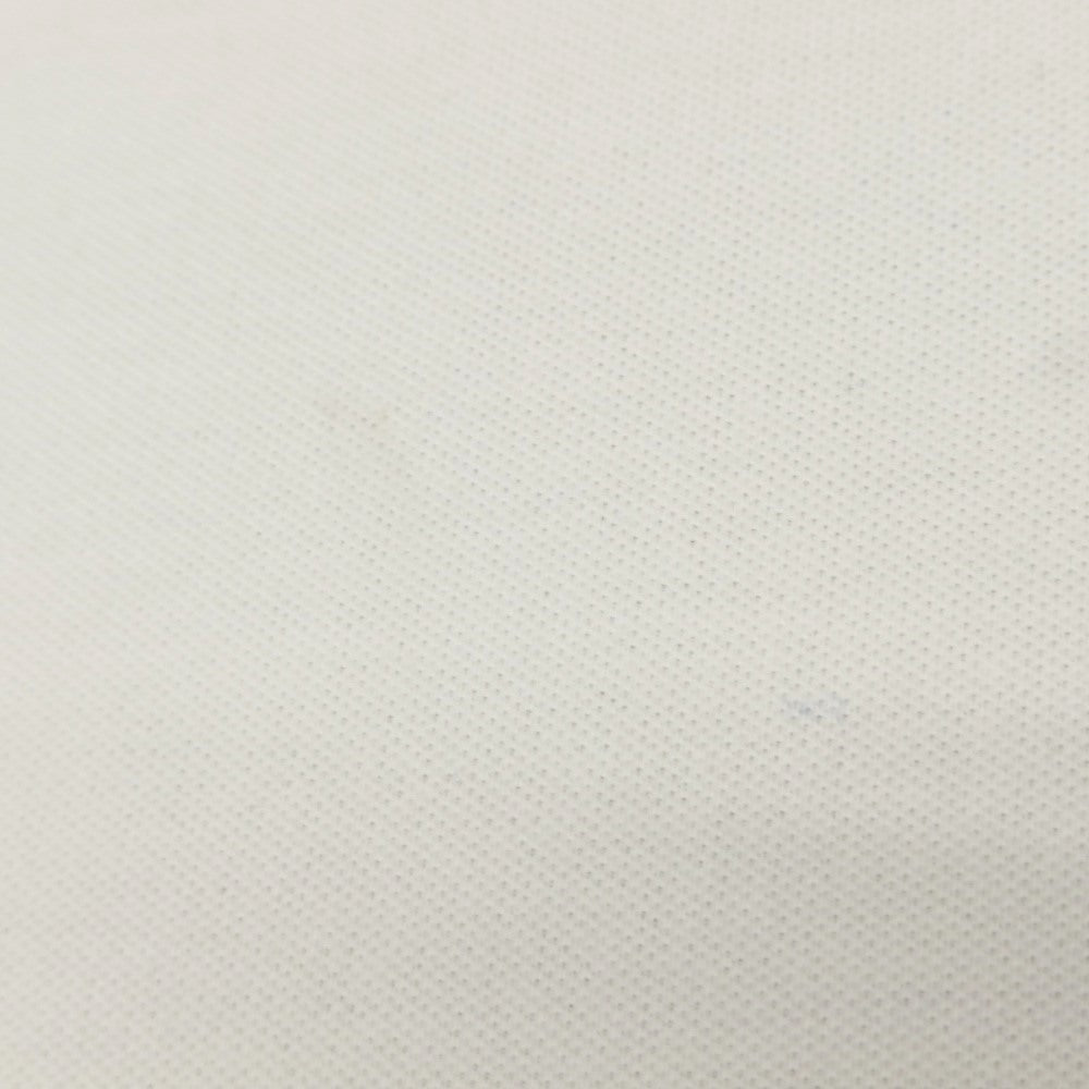 【中古】エルメネジルドゼニア Ermenegildo Zegna 鹿の子調コットン 半袖ポロシャツ ホワイト【サイズM】【 状態ランクC 】【 メンズ 】