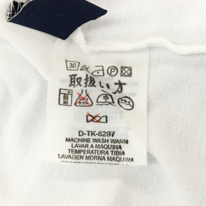 【中古】エルメネジルドゼニア Ermenegildo Zegna 鹿の子調コットン 半袖ポロシャツ ホワイト【サイズM】【 状態ランクC 】【 メンズ 】