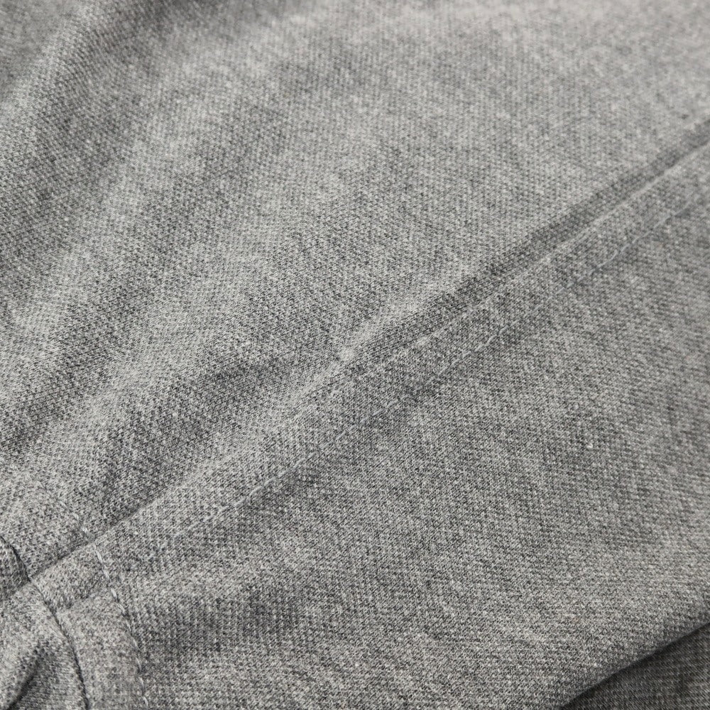【中古】ジーゼニア Z Zegna 鹿の子調コットン ボタンダウンワンピースカラー 長袖ポロシャツ グレー【サイズM/50】【 状態ランクB 】【 メンズ 】