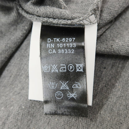 【中古】ジーゼニア Z Zegna 鹿の子調コットン ボタンダウンワンピースカラー 長袖ポロシャツ グレー【サイズM/50】【 状態ランクB 】【 メンズ 】