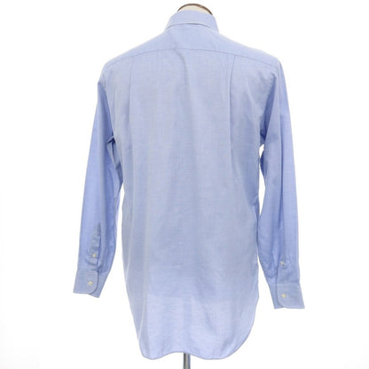 【中古】エルメネジルドゼニア Ermenegildo Zegna コットン ドゥエボットーニ レギュラーカラー ドレスシャツ ブルー【サイズ41】【 状態ランクC 】【 メンズ 】