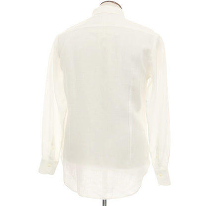 【中古】オリアン ORIAN TOMORROWLAND別注 リネン ボタンダウン ドレスシャツ ホワイト【サイズ41】【 状態ランクC 】【 メンズ 】