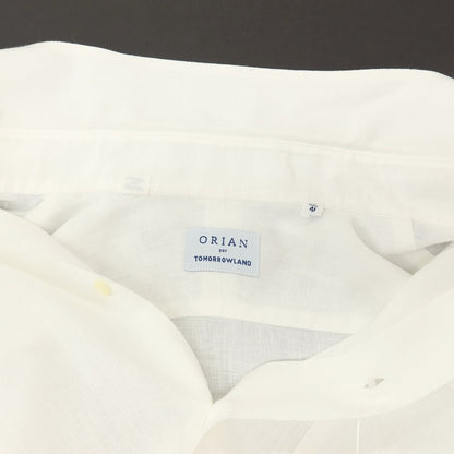 【中古】オリアン ORIAN TOMORROWLAND別注 リネン ボタンダウン ドレスシャツ ホワイト【サイズ41】【 状態ランクC 】【 メンズ 】