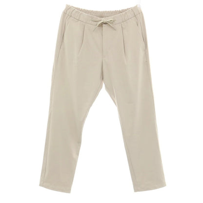 【中古】ヘルノ Herno Resort ポリエステルポリウレタン フェイク エコスエード テーパード イージーパンツ ライトベージュ【サイズM】【 状態ランクB 】【 メンズ 】