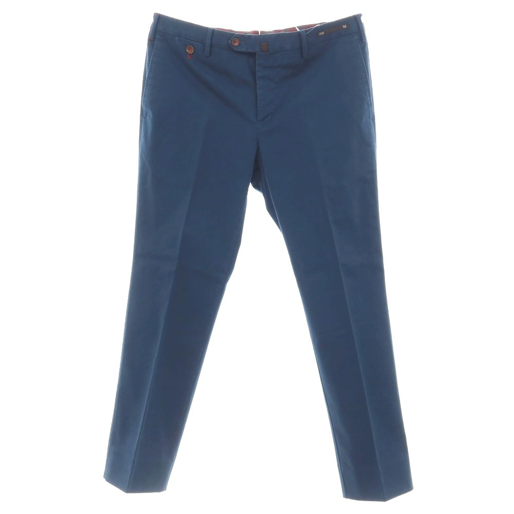 【中古】ピーティーゼロウーノ PT01 Paisley Chino ストレッチ コットン カジュアルスラックスパンツ ダックブルー【サイズ52】【 状態ランクC 】【 メンズ 】