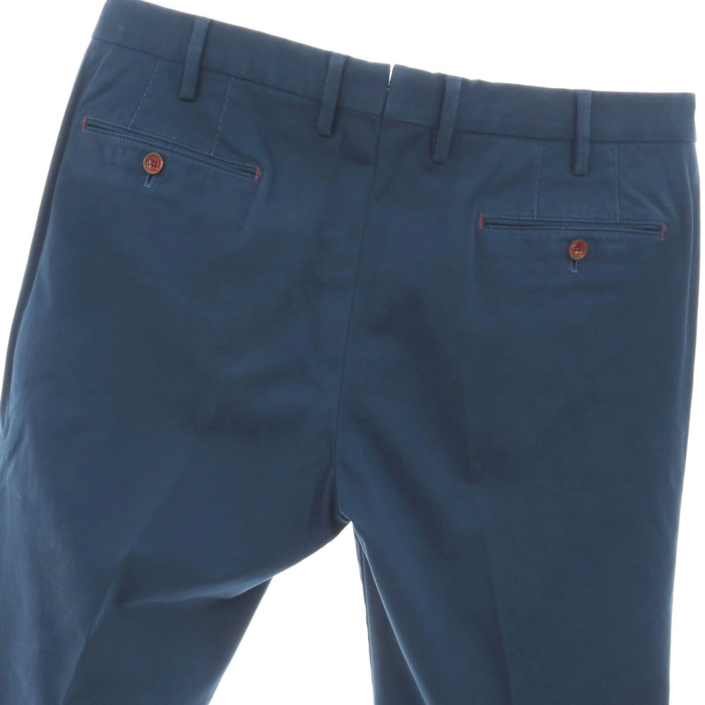 【中古】ピーティーゼロウーノ PT01 Paisley Chino ストレッチ コットン カジュアルスラックスパンツ ダックブルー【サイズ52】【 状態ランクC 】【 メンズ 】