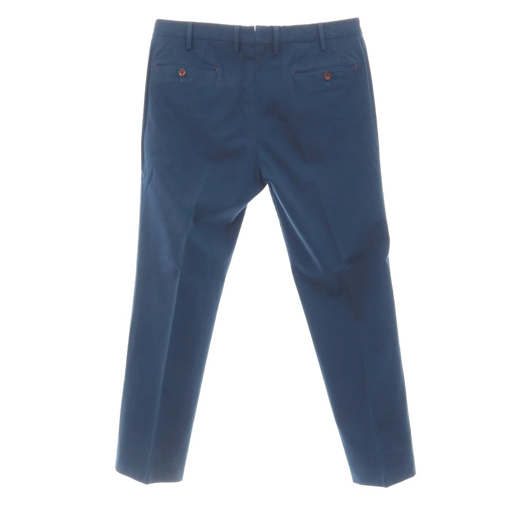 【中古】ピーティーゼロウーノ PT01 Paisley Chino ストレッチ コットン カジュアルスラックスパンツ ダックブルー【サイズ52】【 状態ランクC 】【 メンズ 】